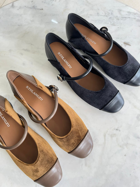 Women Casual Low Heel Marty Jane Shoes